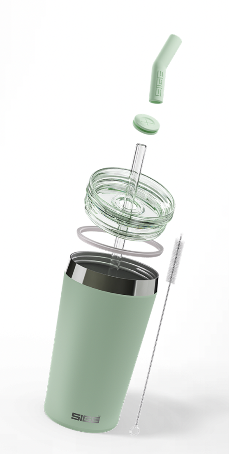 SIGG - Insulated Mug Travel Mug Helia Milky Green 0.45L-1